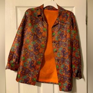 1970s psychedelic dress shirt. Unisex.